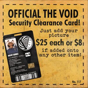 Mezco Toyz The Void Official Security Clearance Card