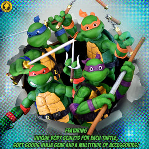 One:12 Collective Teenage Mutant Ninja Turtles - Deluxe Animated Series Edition