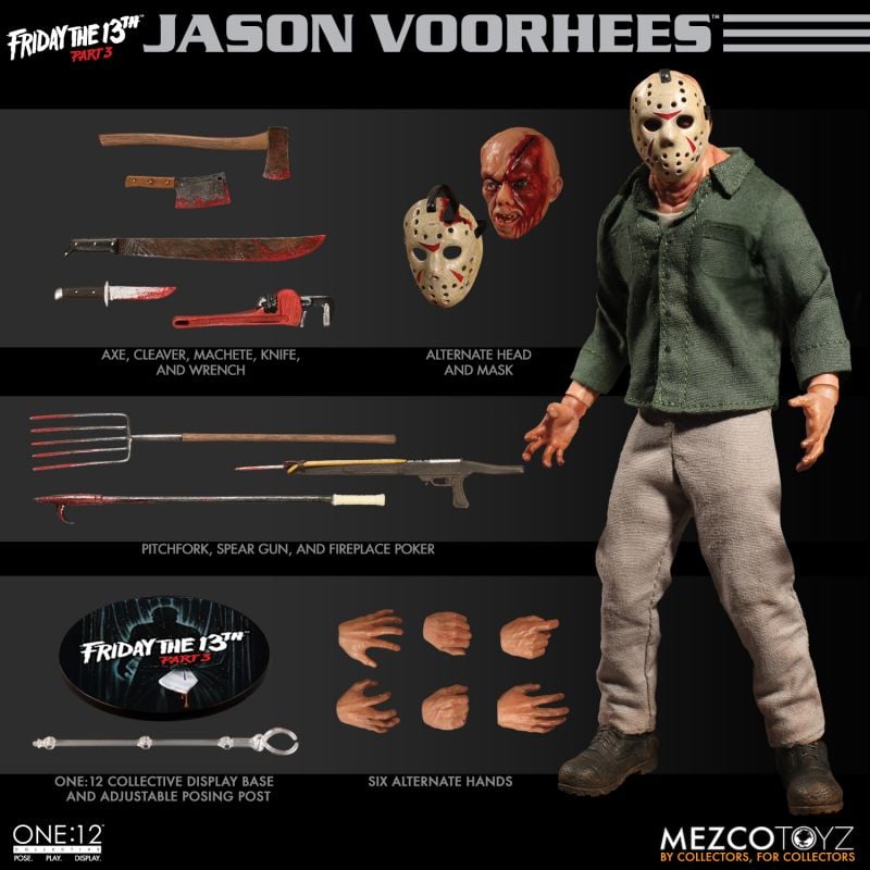 Mezco Friday 13th Jason Exclusive Glow N The Dark Bloody Variant Stylized Figure 
