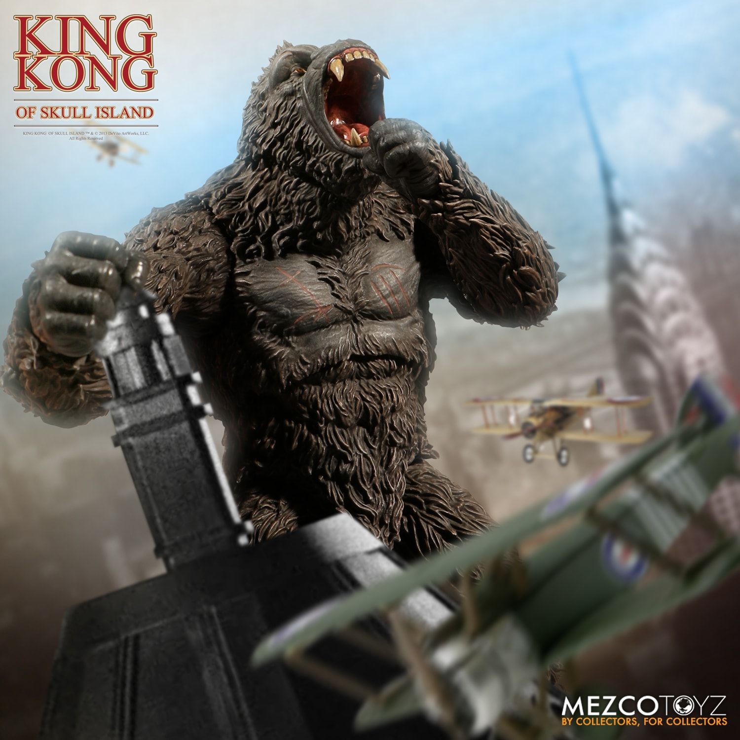 King Kong Mezco Kong of Skull Island 7" Scale Action Figure IN STOCK 