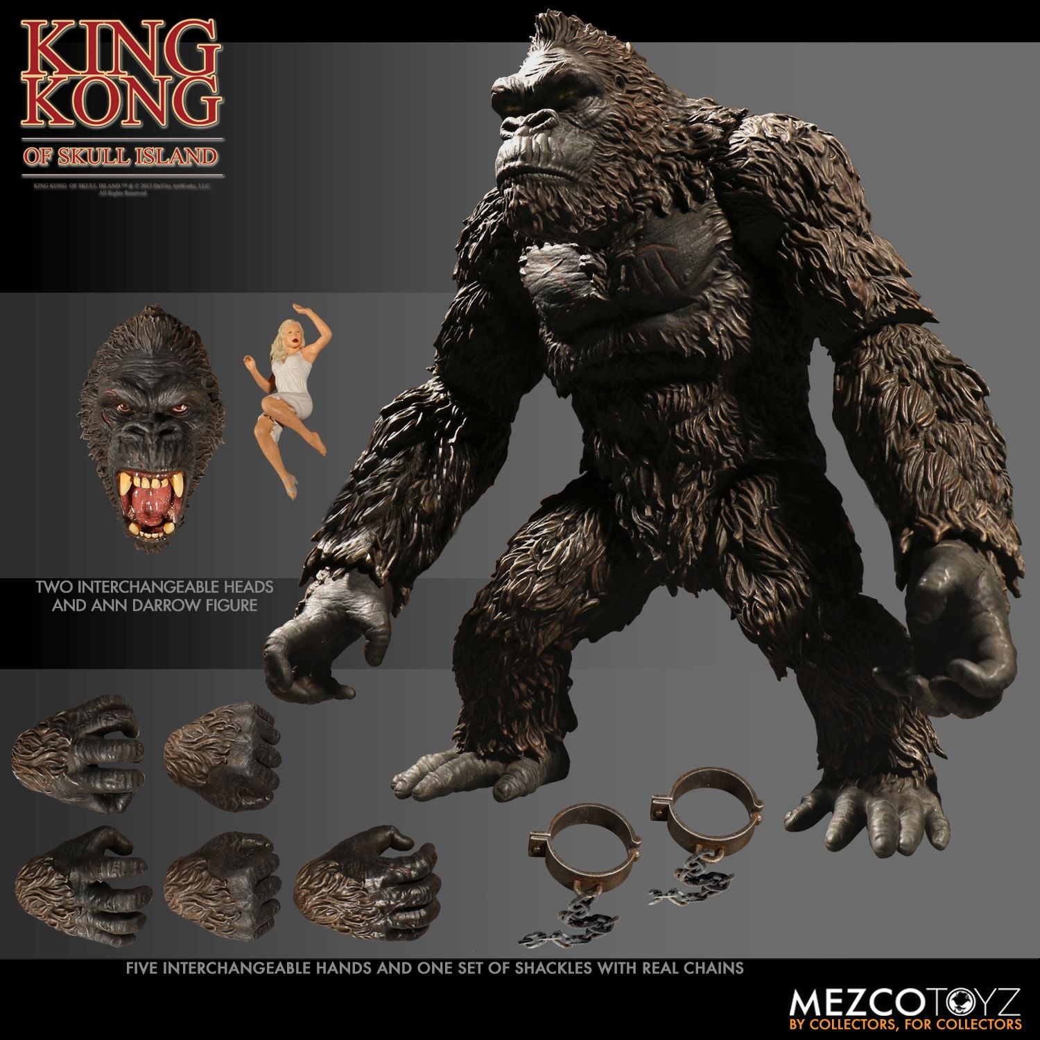 Mezco King Kong Of Skull Island 7 Inch Action Figure