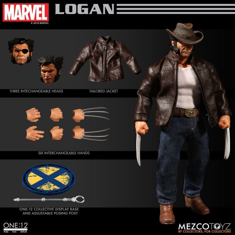 12 Figur WC76534 Mezco Toyz Marvel Comics Logan Wolverine Avengers X-Men Eins 