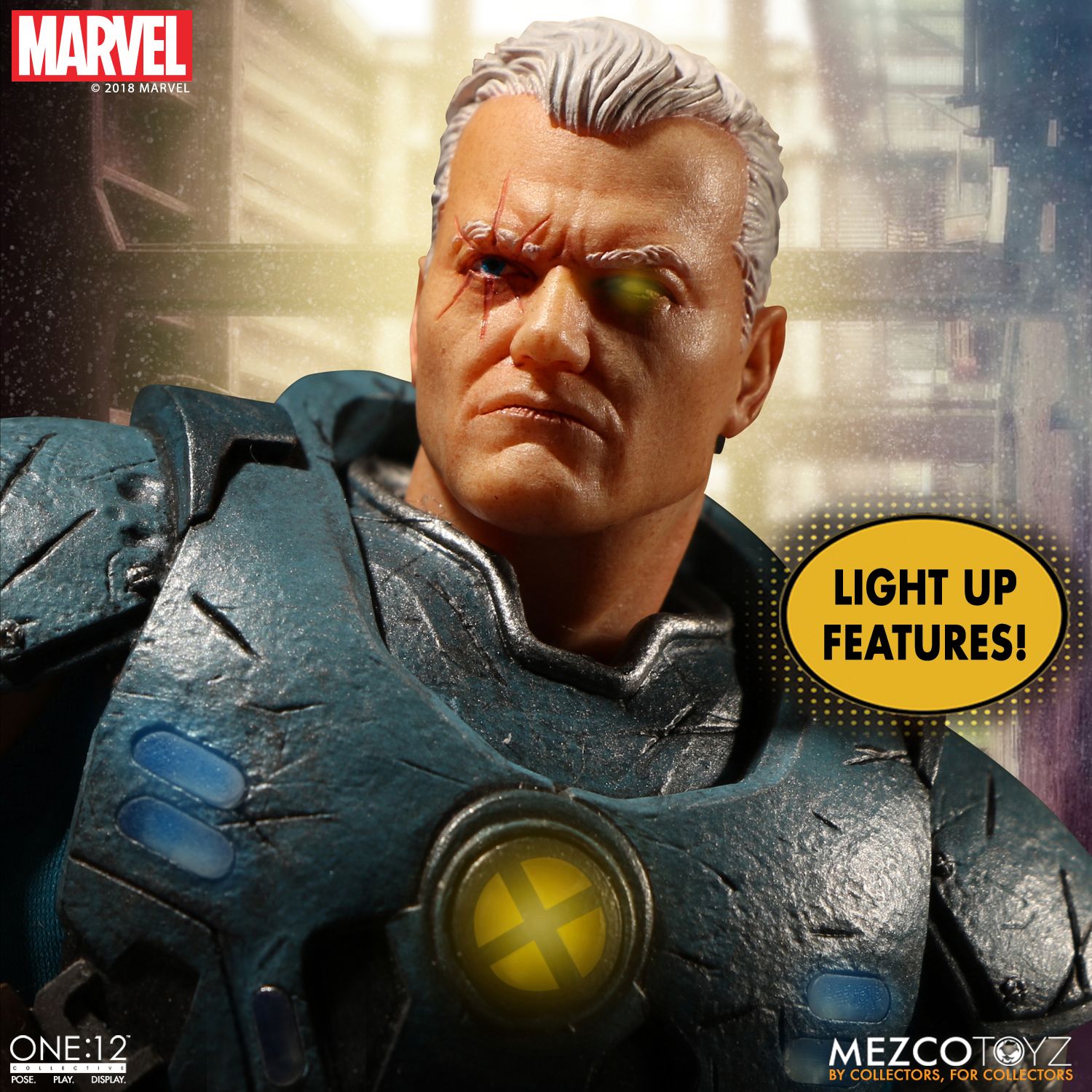 Details about   Mezco One:12 CABLE 2 HEAD SCULPTS CLOSED MOUTH & OPEN MOUTH