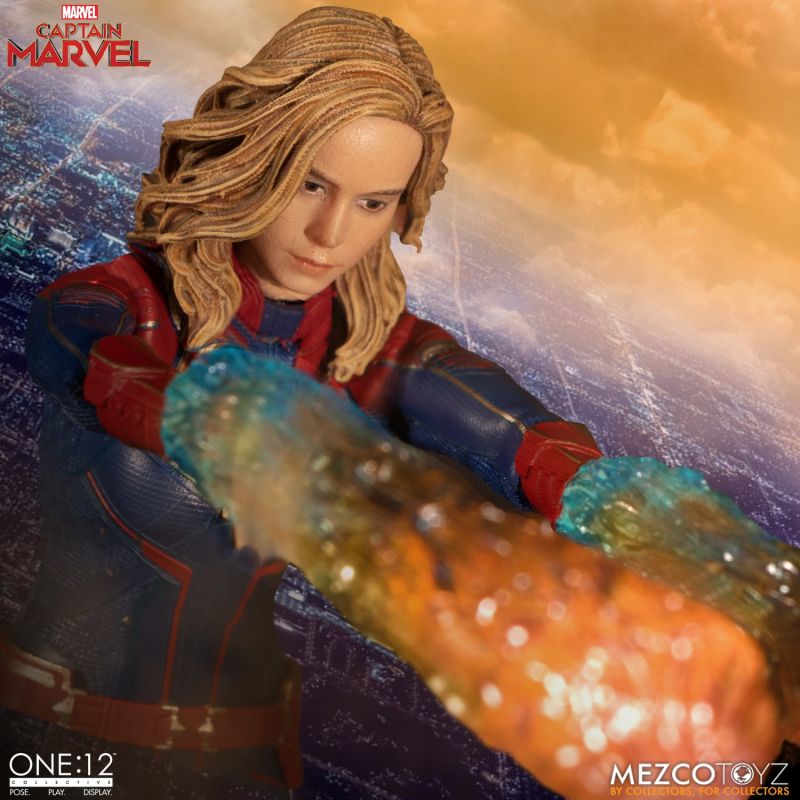 Captain Marvel Brie Larson Head With Mask Details about    Mezco One:12 