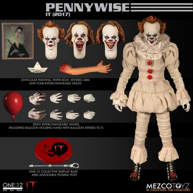 Mezco Toys Puzzle Blox It Stephen King Film Pennywise the dancing clown Georgie 