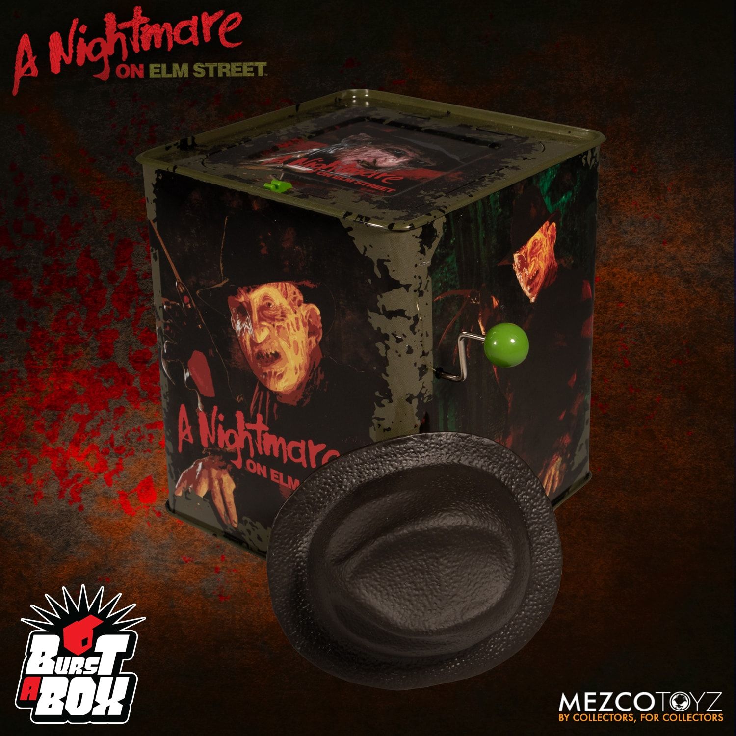 Freddy Krueger Nightmare on Elm Street Mezco Toyz Burst-a-box for sale online