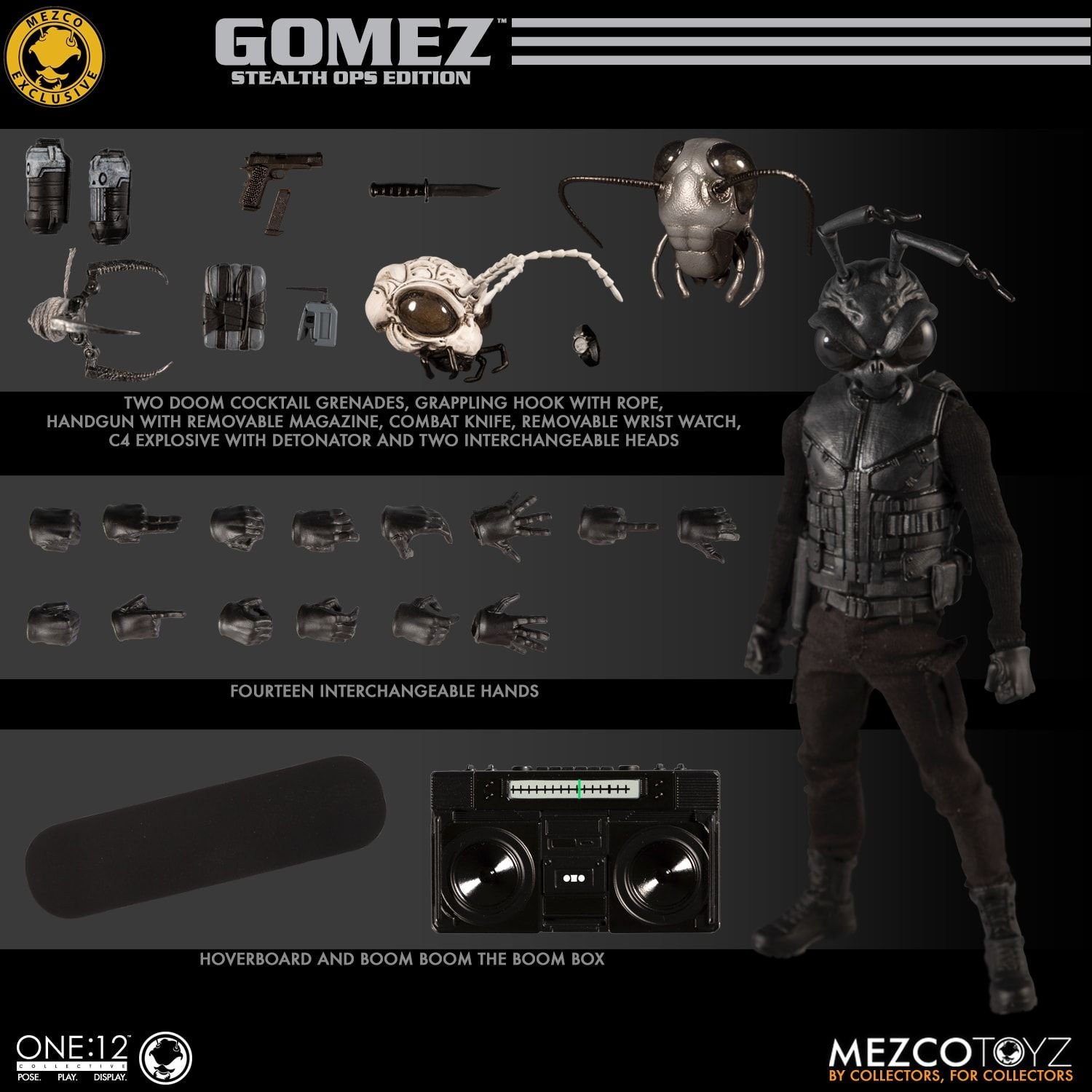 One:12 Collective Gomez - Stealth Ops Edition | Mezco Toyz