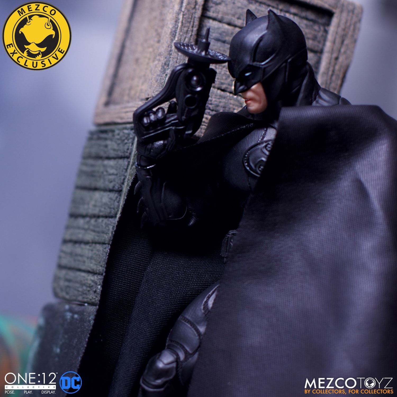 One:12 Batman souverain Knight Sculpté Cowl tête avec Combat Dommage Partie du corps