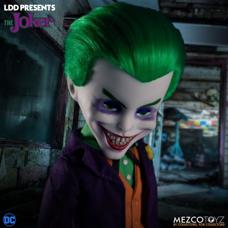 Details about   LDD The Joker Mezco Toyz 10" Figure Living Dead Dolls Batman DC with Gun 