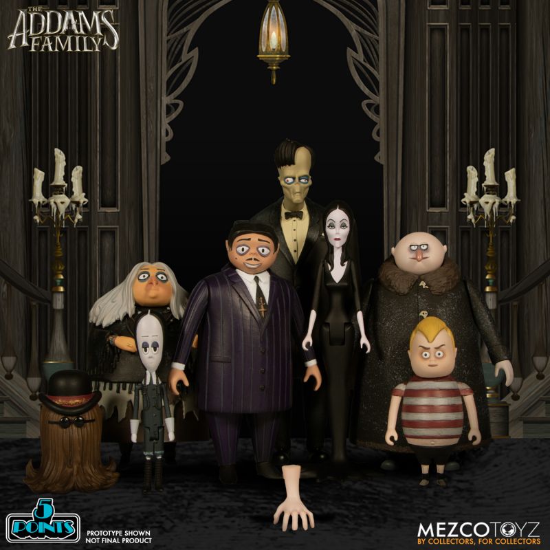 5 Points The Addams Family: Lurch, It, & Thing | Mezco Toyz