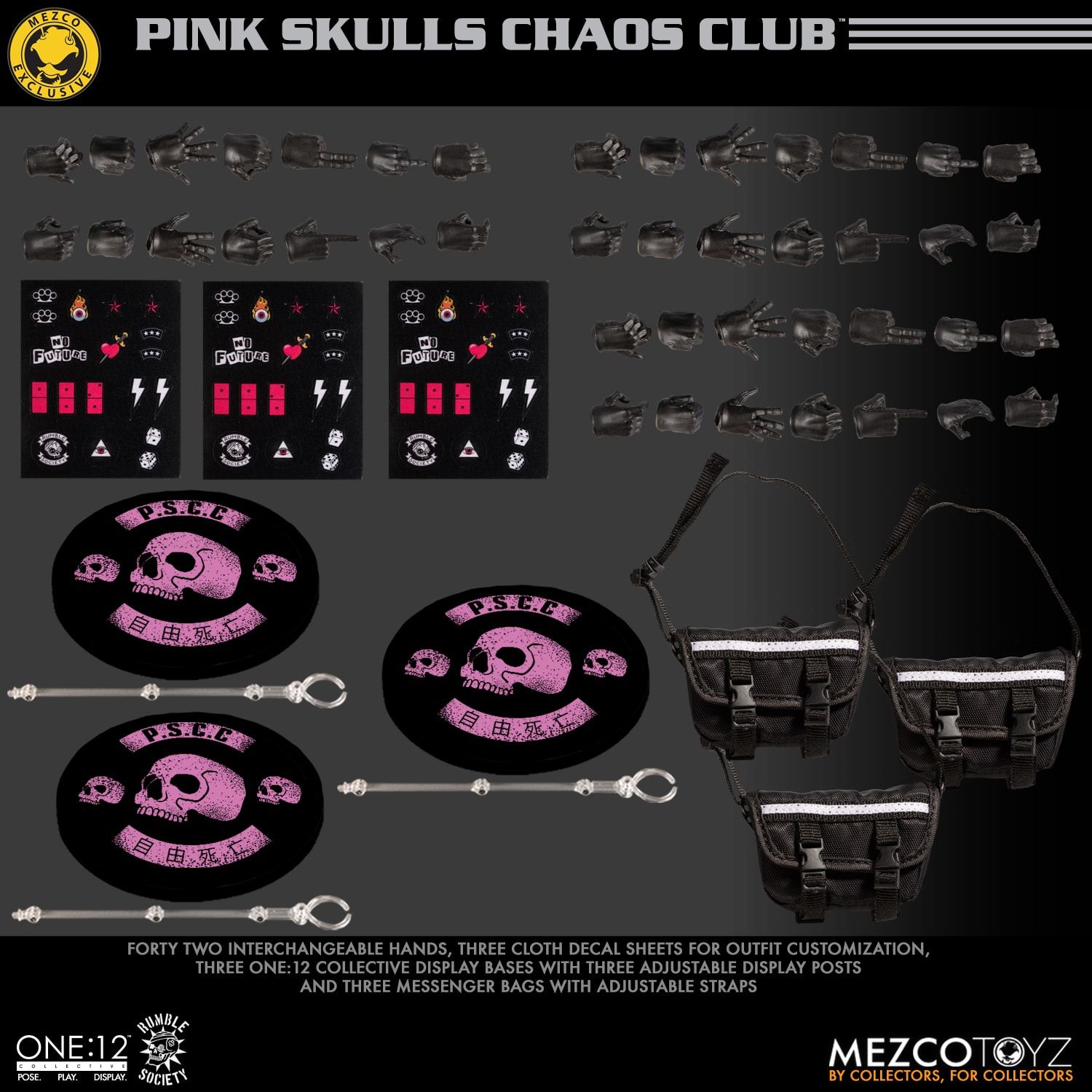 Rumble Society Pink Skulls Chaos Club