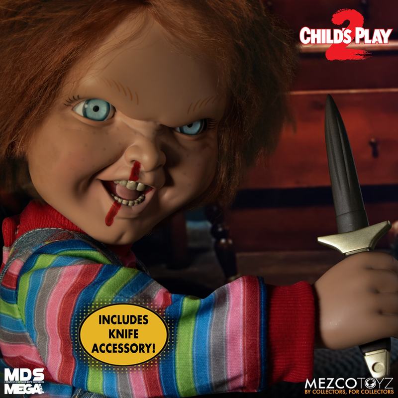 MDS Mega Scale Child's Play 2: Talking Menacing Chucky | Mezco Toyz