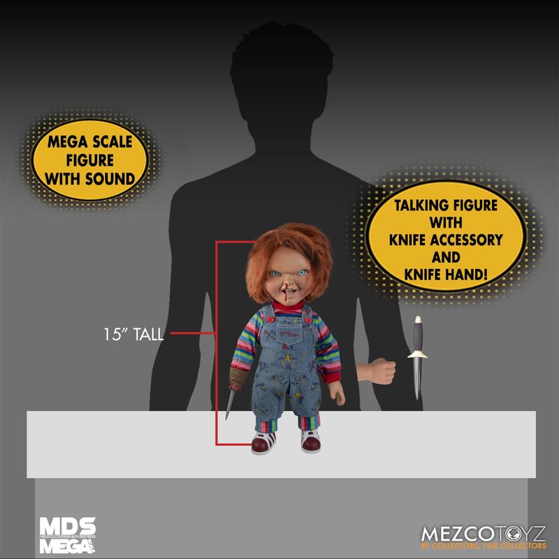 Mezco Toyz 78023 Childs Play 2 Talking Menacing Chucky Doll Figure for sale online 