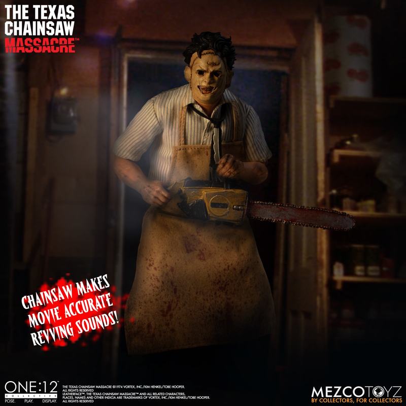 Mezco Leatherface Figure Texas Chainsaw Massacre 1/12 Deluxe Edition 17 Cm Mezco 