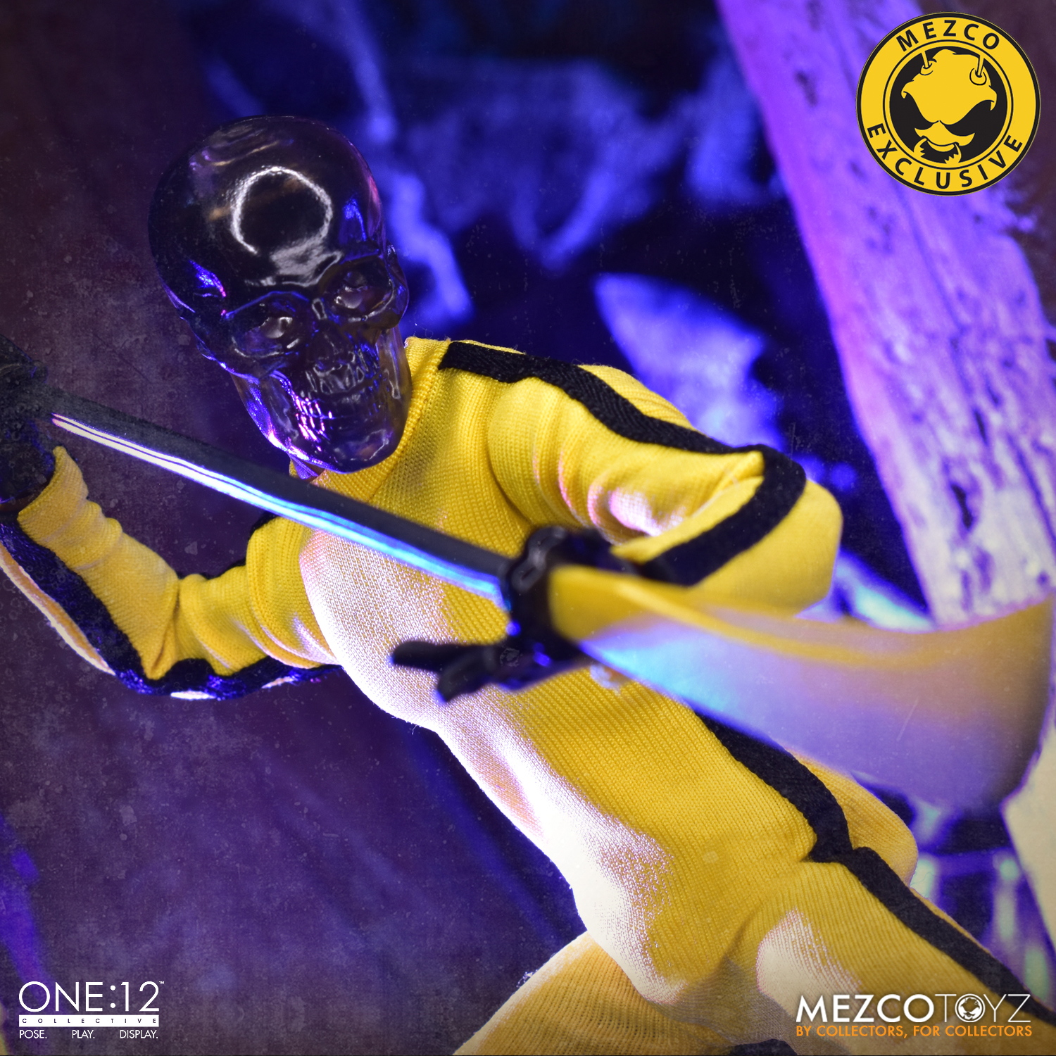 HEAD SCULPT CLASSIC WITH YELLOW EYES Mezco One:12 GOMEZ OF DEATH 