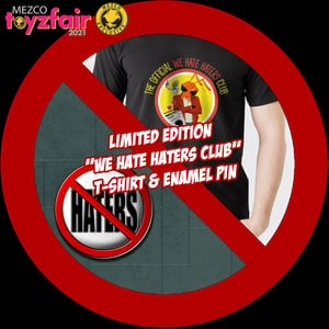 Mezco Toyz Official Anti-Hater Club T-Shirt & Pin
