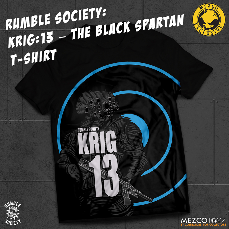 Rumble Society: Krig:13 – The Black Spartan T-Shirt