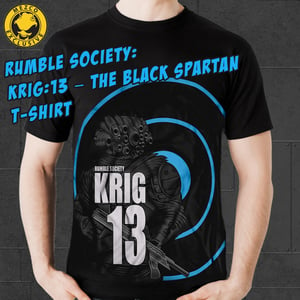 Mezco Toyz Rumble Society: Krig:13 – The Black Spartan T-Shirt