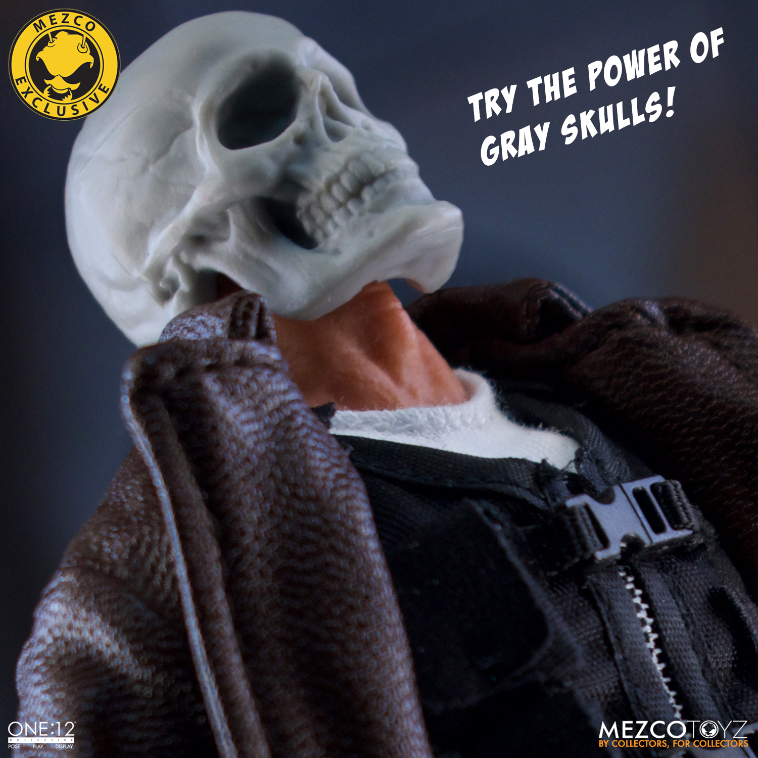 One:12 Collective Bag of Primer-Gray Skulls | Mezco Toyz