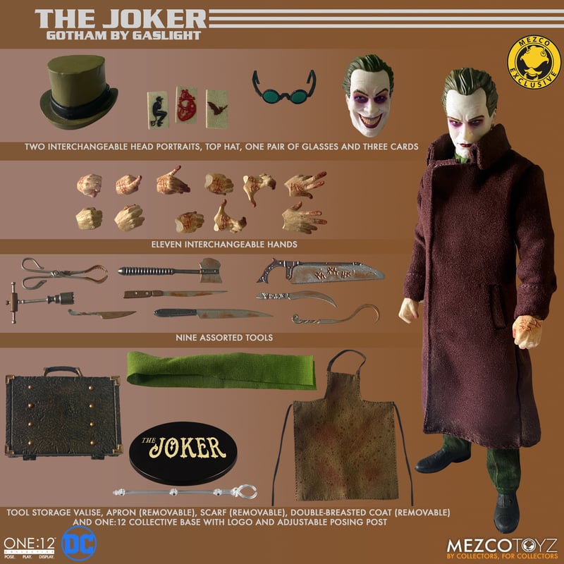 One:12 Collective The Joker: Gotham by Gaslight - Deluxe Edition | Mezco  Toyz