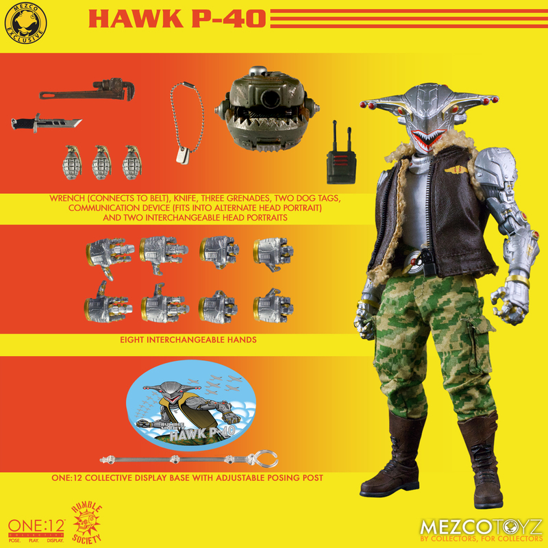 MEZCO Hawk one-12 p-40 