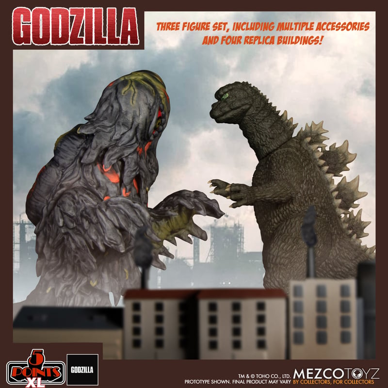Godzilla vs Hedorah (1971) Three Figure Boxed Set