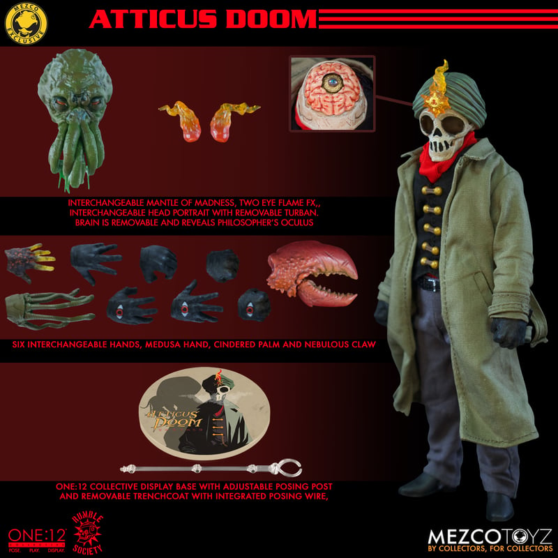 メズコ ワン12 ATTICUS DOOM（ mezco one 12 SF/ファンタジー/ホラー フィギュア おもちゃ・ホビー・グッズ 激安商品