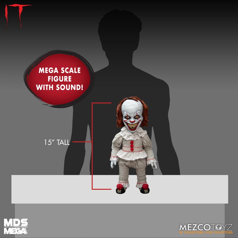 MDS Mega Scale IT: Talking Sinister Pennywise | Mezco Toyz