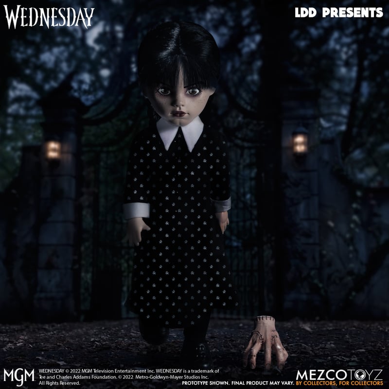 Mezco - Living Dead Poupées Cadeaux : Mercredi Addams Ldd Goutte