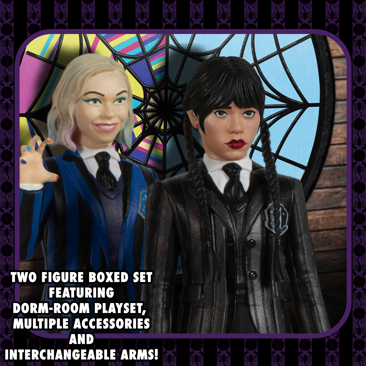 5 Points Wednesday & Enid Boxed Set | Mezco Toyz