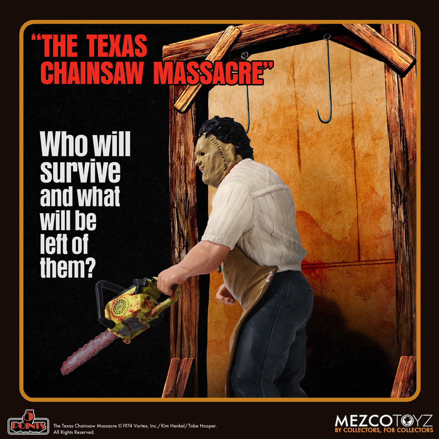 5 Points The Texas Chainsaw Massacre (1974): Leatherface | Mezco Toyz