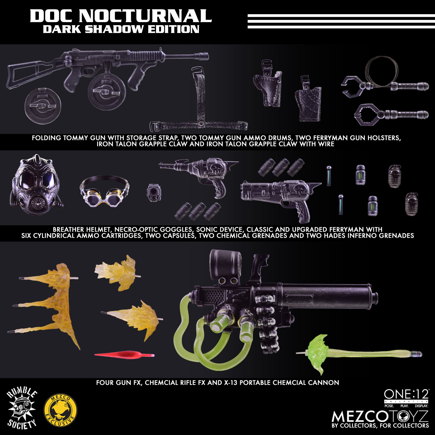 One:12 Collective Doc Nocturnal: Dark Shadow Edition | Mezco Toyz