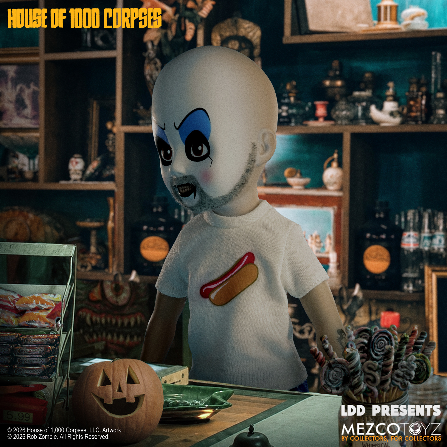 リビングデッドドールズHOUSE OF 1000 CORPSES LDD Presents House of 1000 Corpses: Captain Spaulding | Mezco Toyz