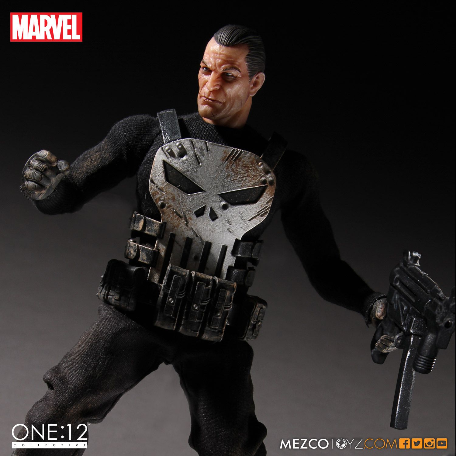 One:12 Collective Marvel's The Punisher Action Figure — Mezco Toyz