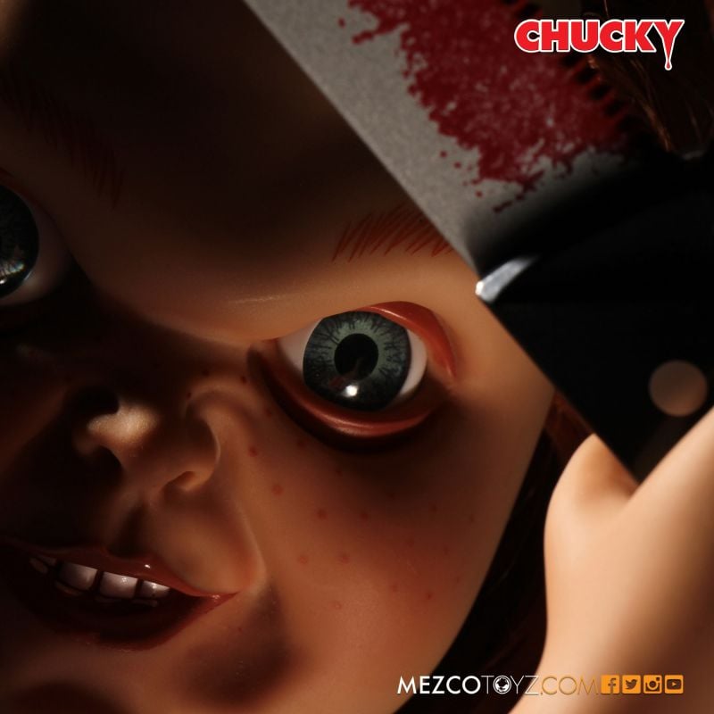Child's Play Talking Sneering Chucky Doll by Mezco Toyz