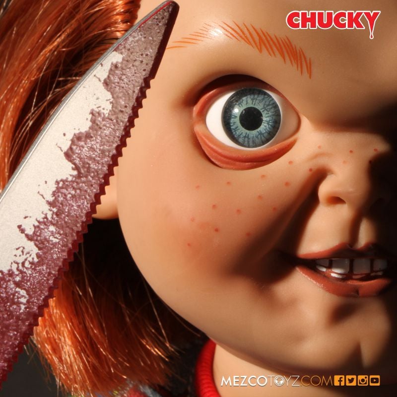 Child's Play Talking Sneering Chucky Doll by Mezco Toyz