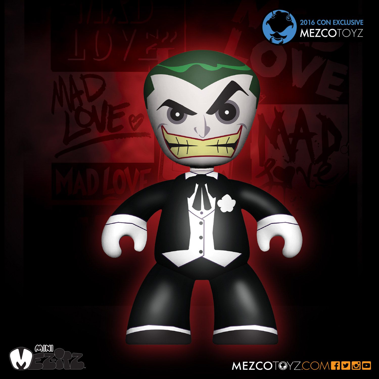 Auroch Cálculo cosa Mez-itz Mad Love Joker & Harley Quinn Clip-on – Mezco Toyz