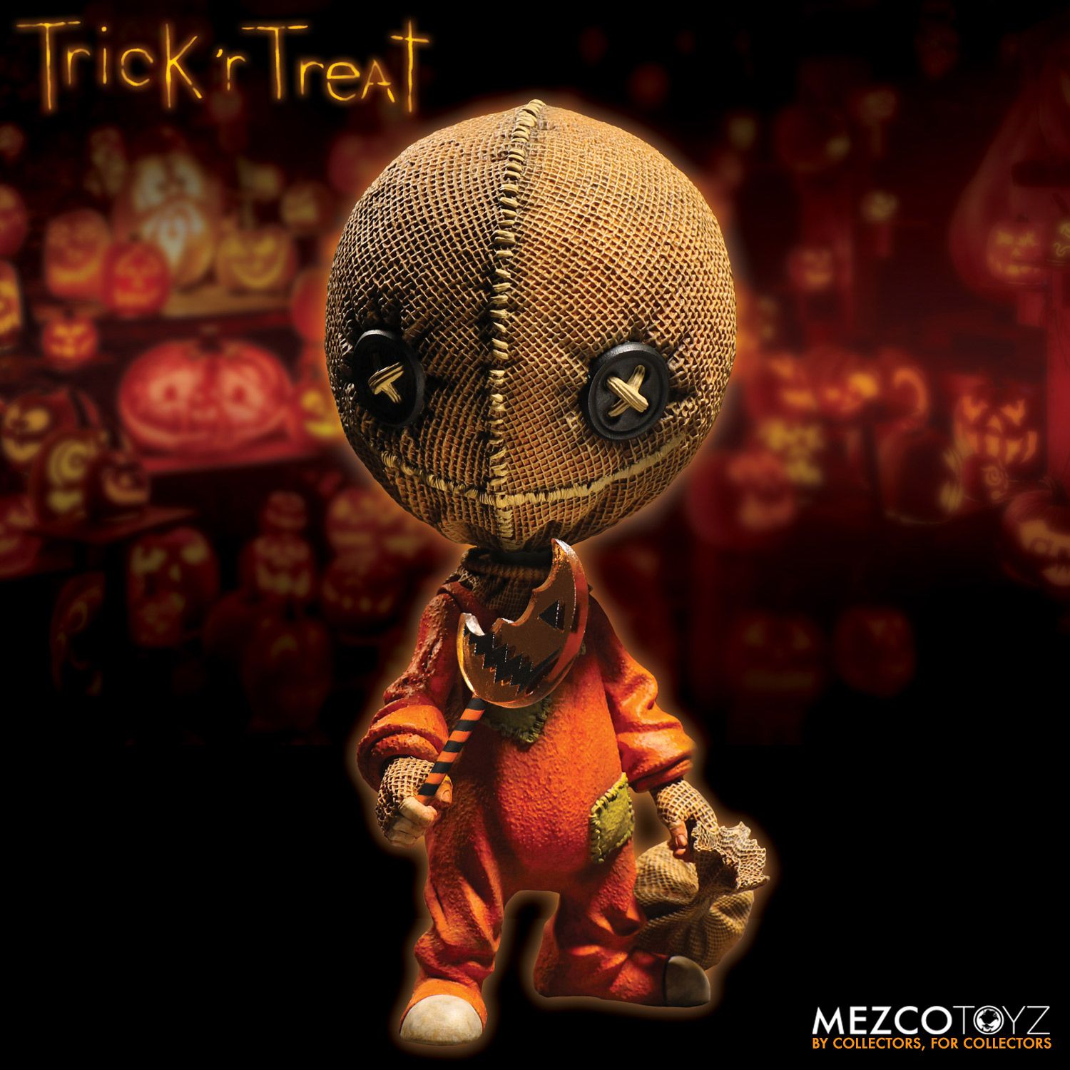 Trick R Treat Action Figures Movie Collectibles Mezco Toyz - sam trick r treat roblox
