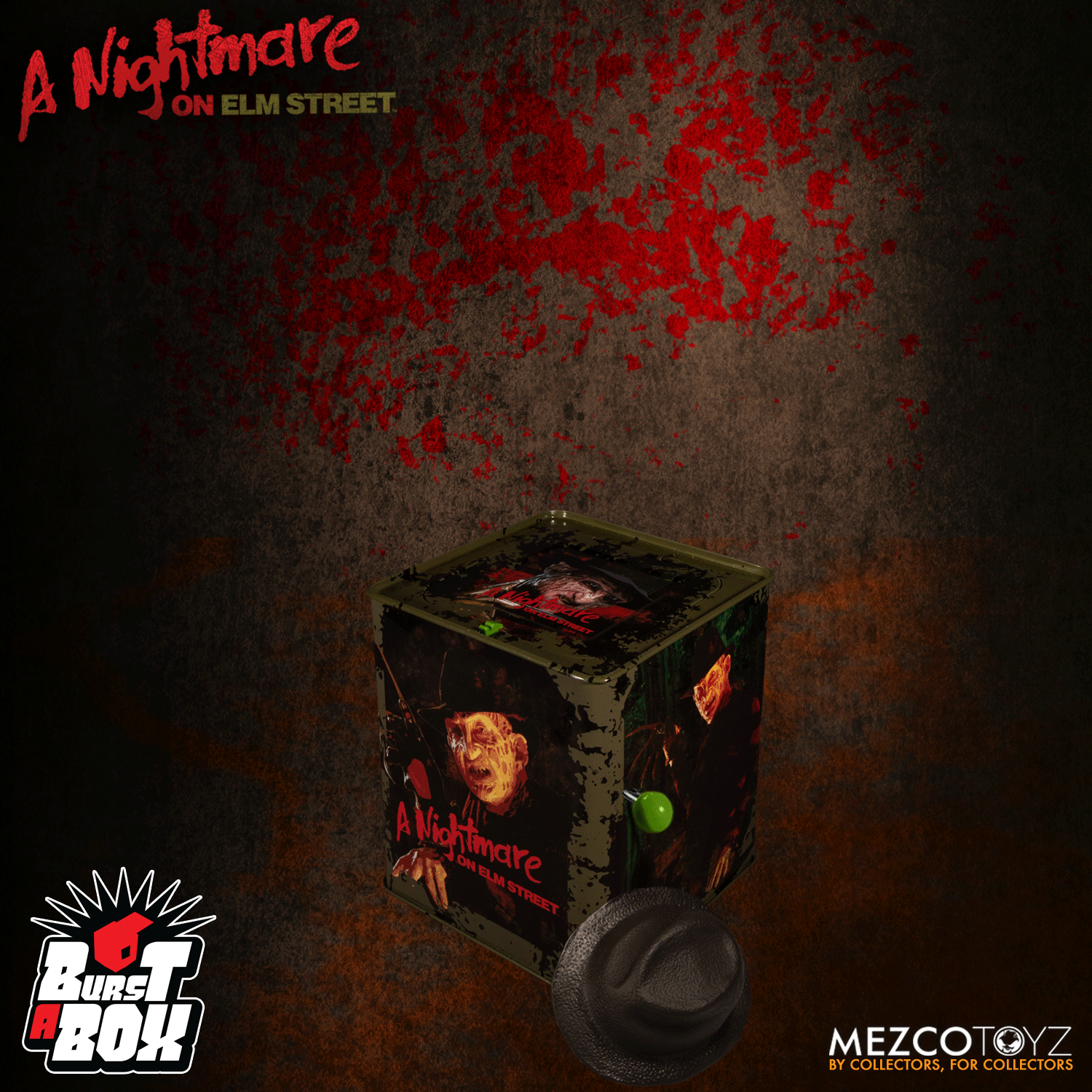 Freddy Krueger Nightmare on Elm Street Mezco Toyz Burst-a-box for sale online